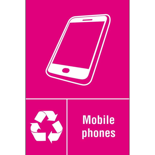 Mobile Phones Electrical Waste Recycling Signs