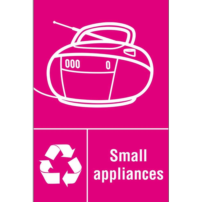 Small Appliances (Radio Symbol) Electrical Waste Recycling Signs