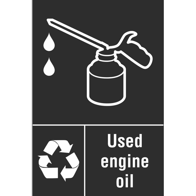 Used Engine Oil Automotive Waste Recycling Signs Ireland