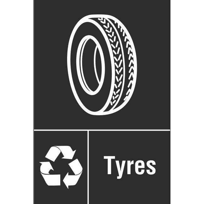 Tyres Automotive Waste Recycling Signs Ireland