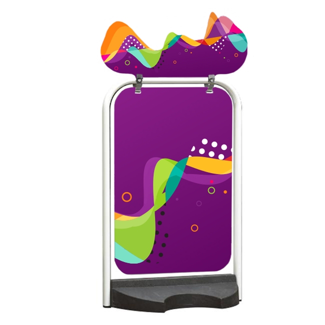 The Swing Panel Sign with Header