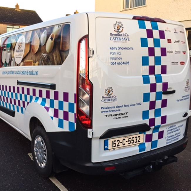 Combo Vinyl & Print Vehicle Graphics