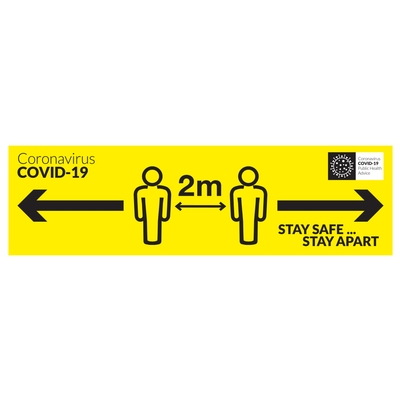 COVID-19 Stay Safe Stay Apart Sign COVID-19 Stay Safe Stay Apart Sign