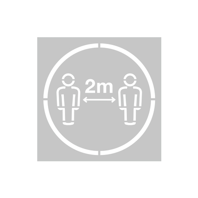 2M KEEP YOUR DISTANCE STENCIL SOCIAL DISTANCING