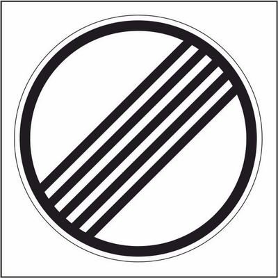 Rural Speed Limit Regulatory Sign