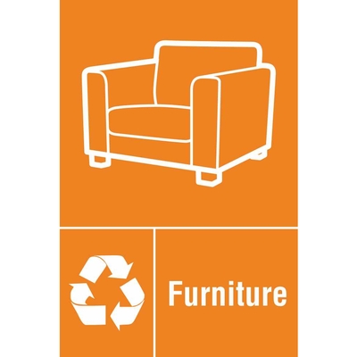Furniture Waste Recycling Sign Furniture Waste Recycling Sign