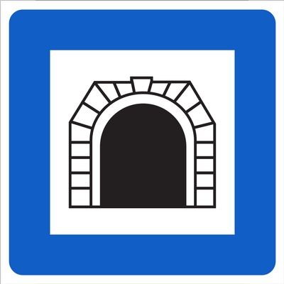 Tunnel Warning Sign