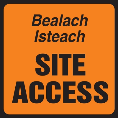 Site Access Roadworks Sign