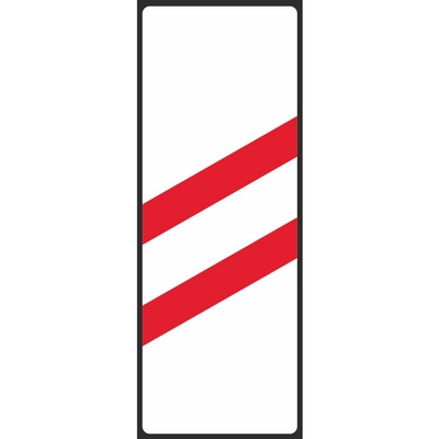 Countdown Marker (2) Right Warning Sign