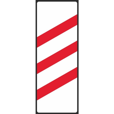 Countdown Marker (3) Right Warning Sign