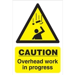 Overhead Works in Progress Sign